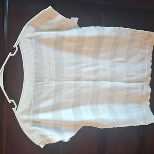 White Sheer Knit Shirt